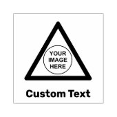 カスタム警告三角形 ラバースタンプ (インプリント)