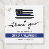 カスタム警察の退職お祝い フェイバータグ (正面)
