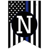 カスタム警察官の細いブルーラインおめでとう バンティングフラッグ (第3の旗)