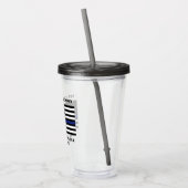 カスタム警察官シンブルーライン警察 アクリルタンブラー (左)