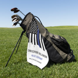 カスタム警察官シンブルーライン警察 ゴルフタオル