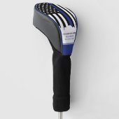 カスタム警察官シンブルーライン警察 ゴルフヘッドカバー (アングル)