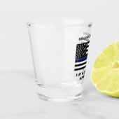 カスタム警察官シンブルーライン警察 ショットグラス (左)