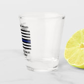 カスタム警察官シンブルーライン警察 ショットグラス (右)