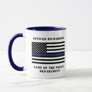 カスタム警察官シンブルーライン警察 マグカップ
