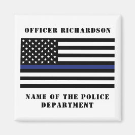 カスタム警察官シンブルーライン警察 マグネット