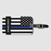 カスタム警察官シンブルーライン警察 ラゲッジタグ (正面横)