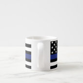 カスタム警察官薄青ライン警察部 エスプレッソカップ (裏面)