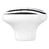 カスタム警察官薄青ライン警察部 セラミックノブ (側面)