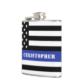 カスタム警察官薄青ライン警察部 フラスク (左)