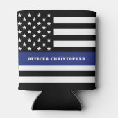 カスタム警察官薄青ライン警察部 缶クーラー (裏面)