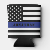 カスタム警察官薄青ライン警察部 缶クーラー (裏面)