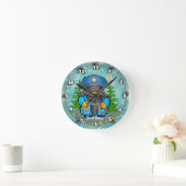 カスタム警察格言時計 ラウンド壁時計 (ホーム)