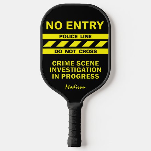 カスタム警察線名前をカスタムする ピックルボールラケット (裏面)