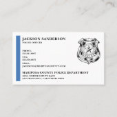 カスタム警察署法執行部 名刺 (正面)