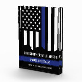 カスタム警視庁の細いブルーライン国旗 フォトブロック (右)