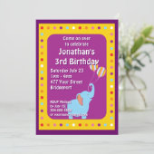 カスタム象誕生会 招待状 (スタンド正面)