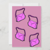 カスタム財布パーティー招待状 招待状 (裏面)