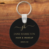 カスタム販促ビジネス名キーチェーン キーホルダー (正面)