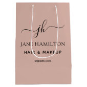 カスタム販促ビジネス名 ミディアムペーパーバッグ (裏面)