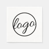 カスタム販売促進ロゴ スタンダードカクテルナプキン (正面)