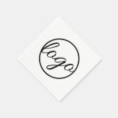 カスタム販売促進ロゴ スタンダードカクテルナプキン (角)