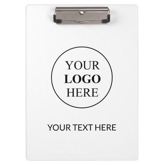 カスタム販売促進ロゴ – 最小注文なし クリップボード (正面)