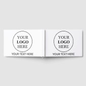 カスタム販売促進ロゴ – 最小注文なし ゲストブック (全面)