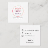 カスタム販売促進ロゴ – 最小注文なし コーリングカード (正面/裏面)