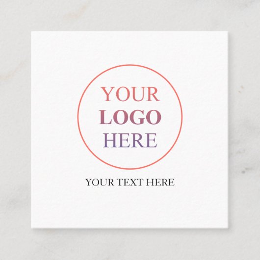 カスタム販売促進ロゴ – 最小注文なし コーリングカード (正面)