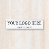 カスタム販売促進ロゴ – 最小注文なし サインプレート (正面)