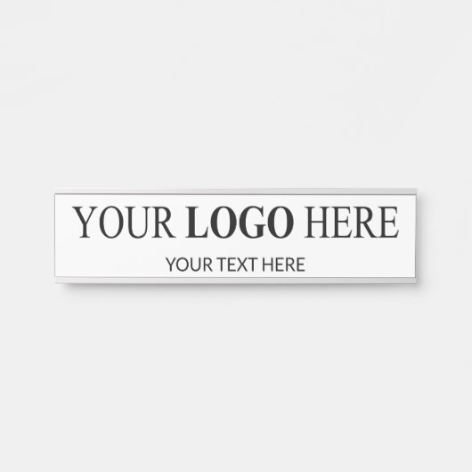 カスタム販売促進ロゴ – 最小注文なし サインプレート (正面)
