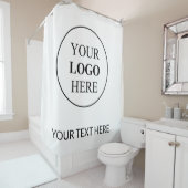 カスタム販売促進ロゴ – 最小注文なし シャワーカーテン (インサイチュ)