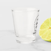 カスタム販売促進ロゴ – 最小注文なし ショットグラス (左)