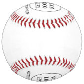 カスタム販売促進ロゴ – 最小注文なし ソフトボール (正面)