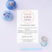 カスタム販売促進ロゴ – 最小注文なし チラシ (シングル)