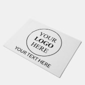 カスタム販売促進ロゴ – 最小注文なし ドアマット (アングル)