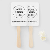 カスタム販売促進ロゴ – 最小注文なし ハンドファン (正面&裏面)