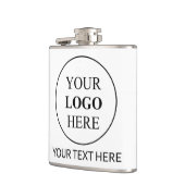 カスタム販売促進ロゴ – 最小注文なし フラスク (左)