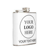 カスタム販売促進ロゴ – 最小注文なし フラスク (右)
