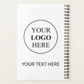 カスタム販売促進ロゴ – 最小注文なし プランナー手帳 (裏面)
