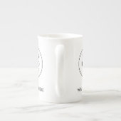 カスタム販売促進ロゴ – 最小注文なし ボーンチャイナマグカップ (裏面)