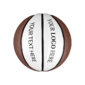 カスタム販売促進ロゴ – 最小注文なし ミニバスケットボール (縦)