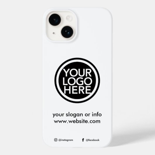 カスタム販売促進ロゴ Case-Mate iPhoneケース (裏面)