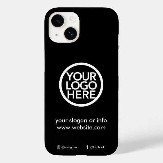 カスタム販売促進ロゴ Case-Mate iPhoneケース (裏面)