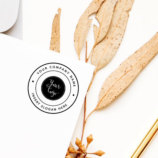 カスタム販売促進業務のロゴラウンド ラバースタンプ