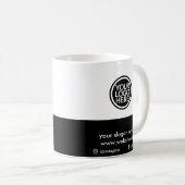 カスタム販売促進業務ロゴブランドのコーヒーM コーヒーマグカップ (正面右)