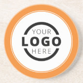 カスタム販売促進業務ロゴブランドオレンジ コースター (正面)