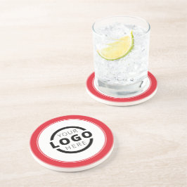 カスタム販売促進業務ロゴブランド赤 コースター