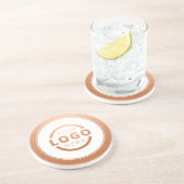 カスタム販売促進業務ロゴブランド金ゴールド コースター (側面)